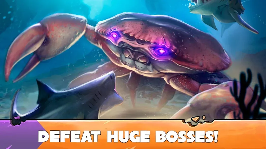 Hungry Shark Evolution (Хангри Шарк Эволюшн) МОД/Взлом [Все открыто, Дополнительные деньги и Меню MOD] Screenshot 2