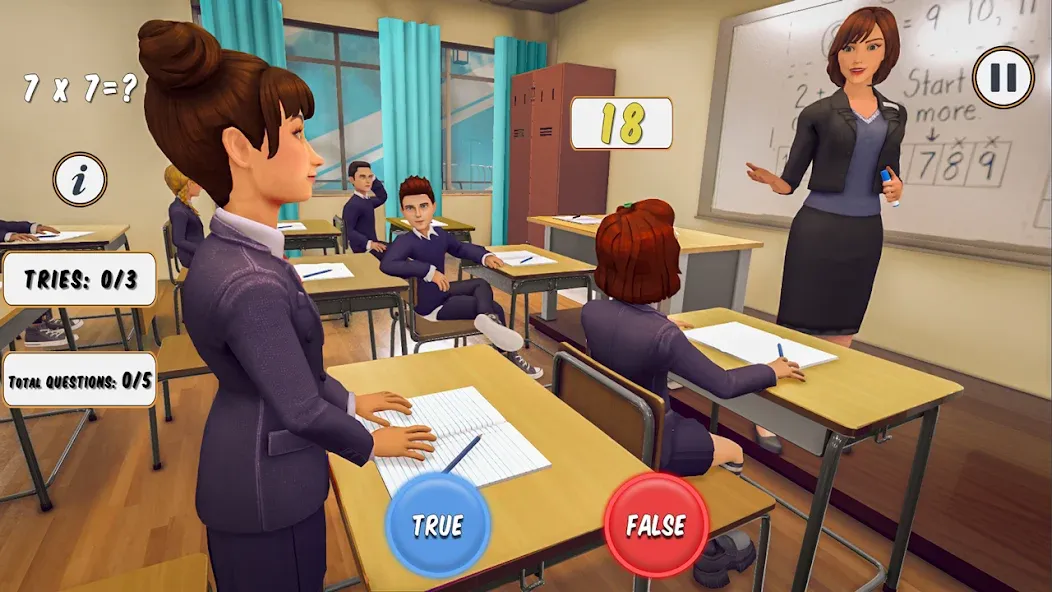 High School Teacher Simulator МОД/Взлом [Все открыто, Дополнительные деньги и Меню MOD] Screenshot 2