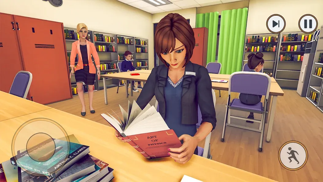 High School Teacher Simulator МОД/Взлом [Все открыто, Дополнительные деньги и Меню MOD] Screenshot 4