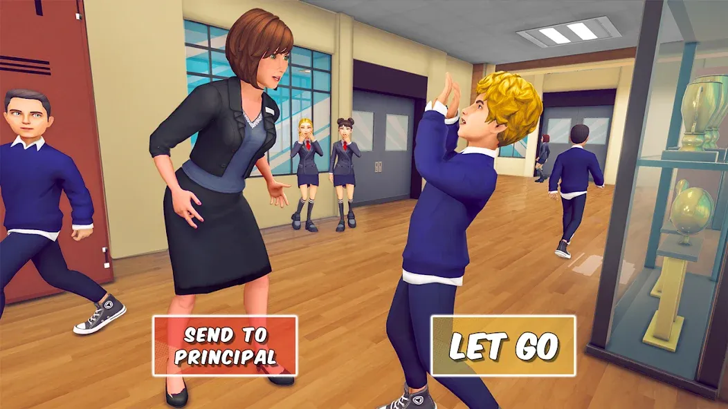 High School Teacher Simulator МОД/Взлом [Все открыто, Дополнительные деньги и Меню MOD] Screenshot 5