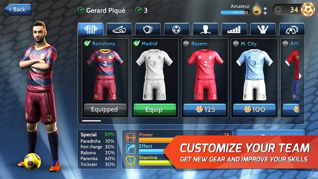 Final Kick: Online Soccer (Финаль кик) МОД/Взлом [Деньги, Монеты и Меню MOD] Screenshot 5