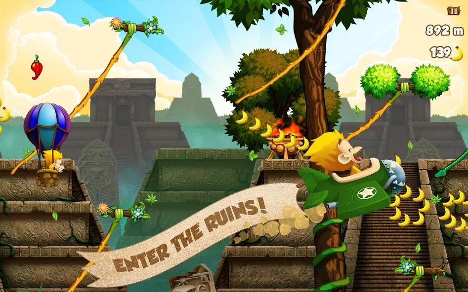 Benji Bananas (Бенджи Бананас) МОД/Взлом [Много монет, Открытые уровни и Мега MOD] Screenshot 3