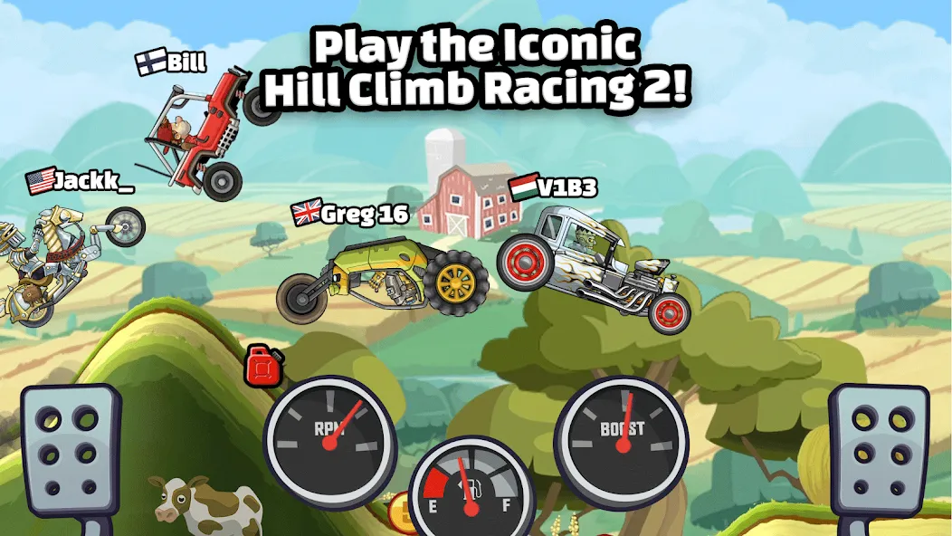 Hill Climb Racing 2 (Хилл Клаим Рейсинг 2) МОД/Взлом [Деньги, Монеты и Меню MOD] Screenshot 1