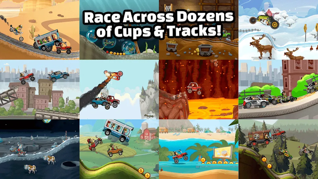 Hill Climb Racing 2 (Хилл Клаим Рейсинг 2) МОД/Взлом [Деньги, Монеты и Меню MOD] Screenshot 2