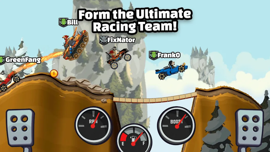 Hill Climb Racing 2 (Хилл Клаим Рейсинг 2) МОД/Взлом [Деньги, Монеты и Меню MOD] Screenshot 5