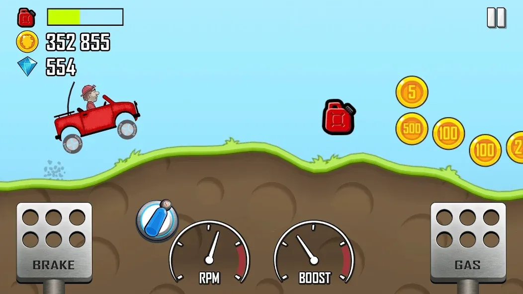 Hill Climb Racing (Хилл Клайм Рейсинг) МОД/Взлом [Деньги, Монеты и Меню MOD] Screenshot 1
