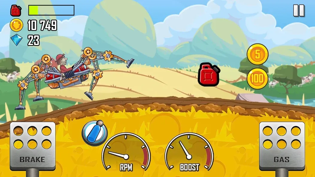 Hill Climb Racing (Хилл Клайм Рейсинг) МОД/Взлом [Деньги, Монеты и Меню MOD] Screenshot 2