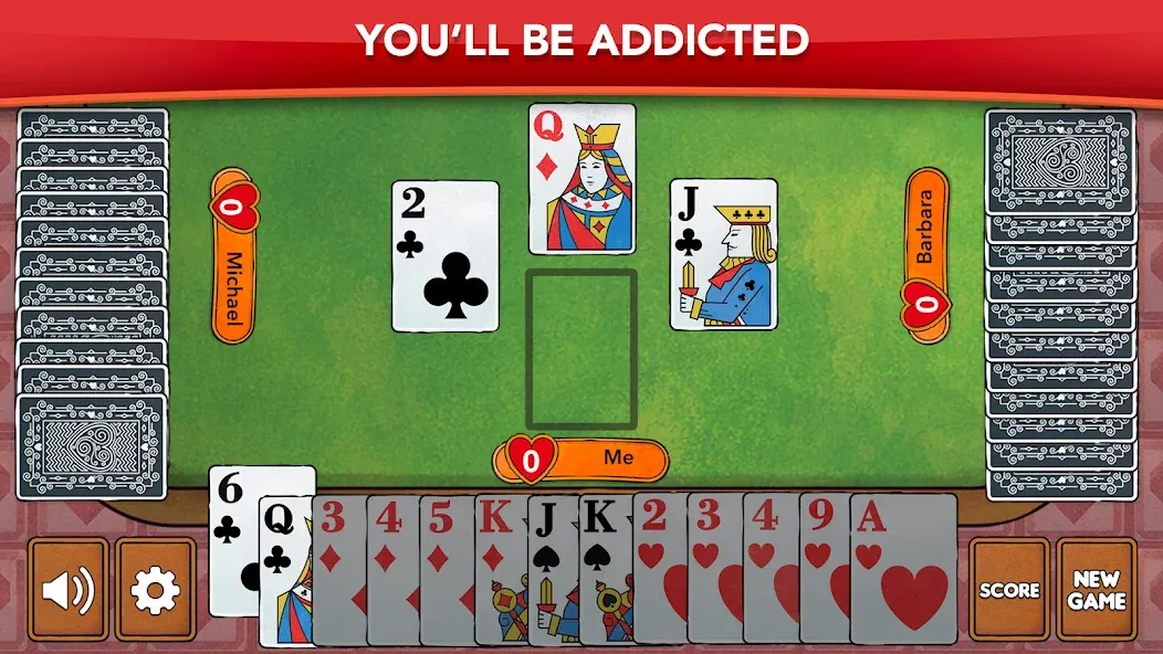 Hearts - Card Game Classic (Хартс) МОД/Взлом [Бесконечные деньги, Монеты и Мега MOD] Screenshot 5