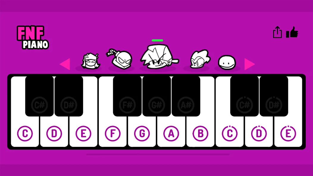 FNF Piano (ФНФ Пиано) МОД/Взлом [Бесконечные деньги, Монеты и Мега MOD] Screenshot 2