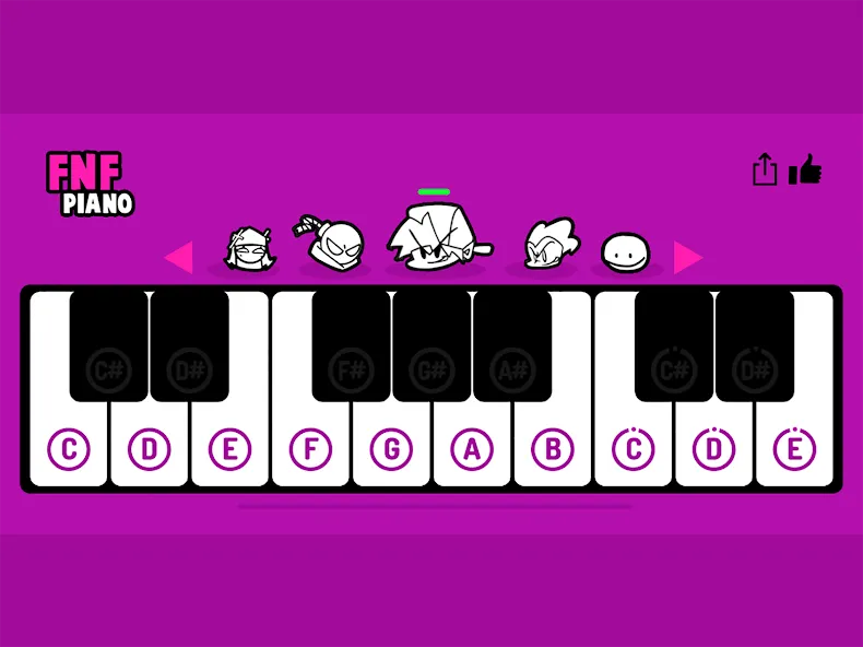 FNF Piano (ФНФ Пиано) МОД/Взлом [Бесконечные деньги, Монеты и Мега MOD] Screenshot 4