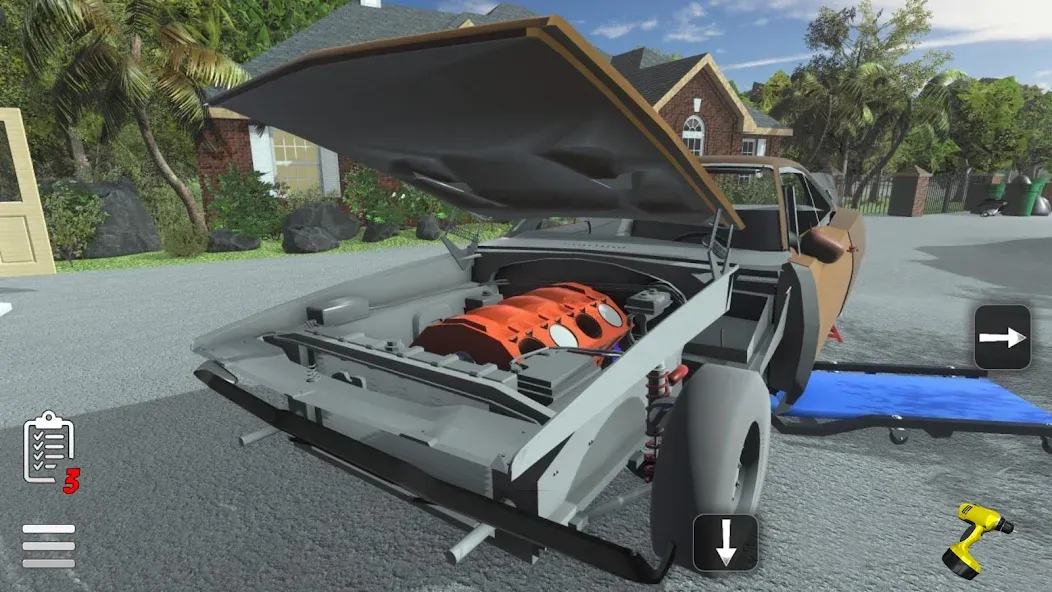 Fix My Car: Muscle Restoration МОД/Взлом [Деньги, Монеты и Меню MOD] Screenshot 2