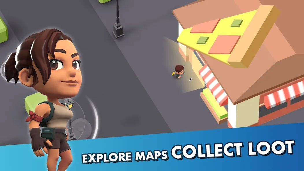 Blast Royale (Баттл Рояль) МОД/Взлом [Меню, Бесконечные монеты и Открытые уровни] Screenshot 1