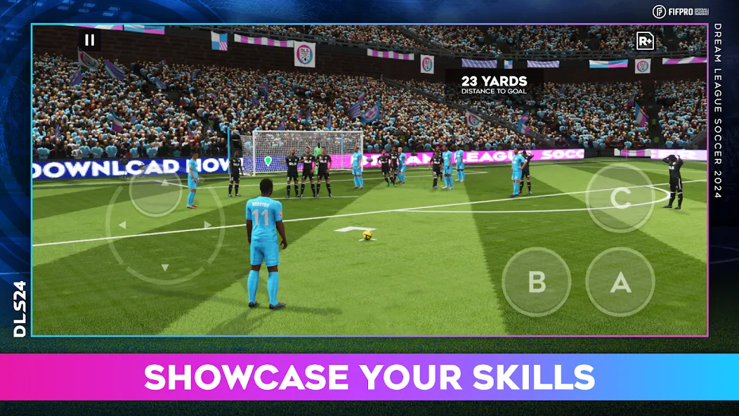 Dream League Soccer 2024 (Дрим Лиг Соккер 2023) МОД/Взлом [Много монет, Открытые уровни и Мега MOD] Screenshot 3