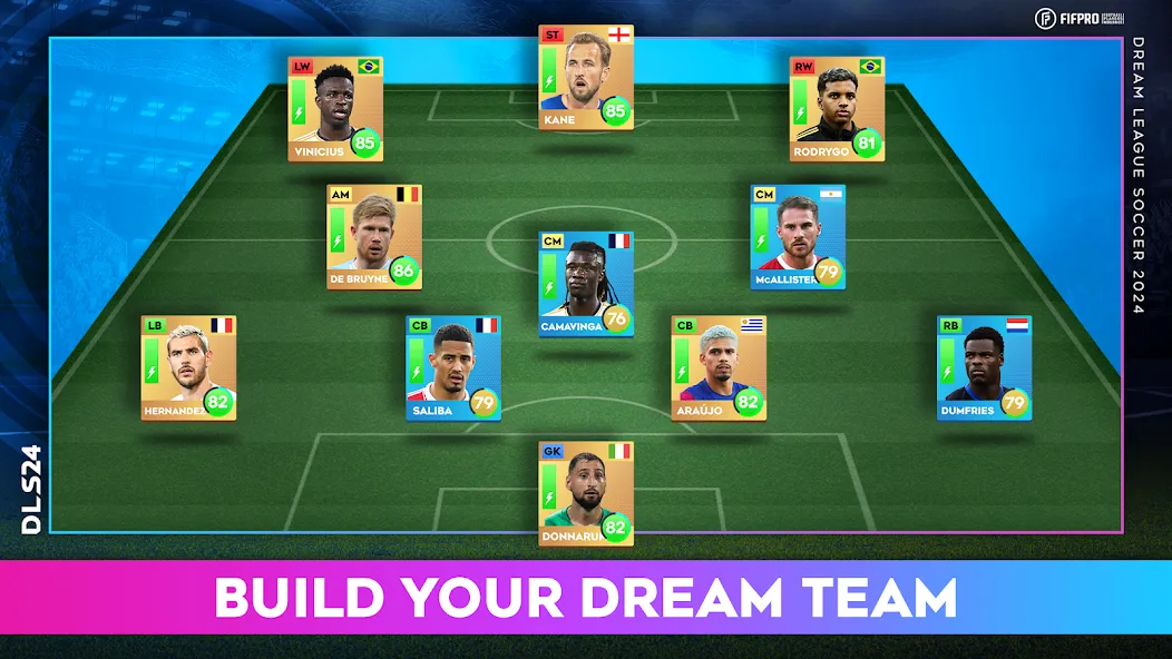 Dream League Soccer 2024 (Дрим Лиг Соккер 2023) МОД/Взлом [Много монет, Открытые уровни и Мега MOD] Screenshot 4