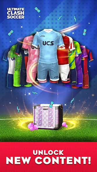 Ultimate Clash Soccer (Ултимейт Драфт Соккер) МОД/Взлом [Много денег, Монет и Все открыто] Screenshot 4