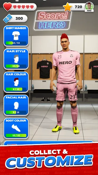 Score! Hero МОД/Взлом [Все открыто, Дополнительные деньги и Меню MOD] Screenshot 1