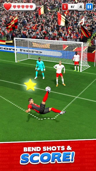 Score! Hero МОД/Взлом [Все открыто, Дополнительные деньги и Меню MOD] Screenshot 3