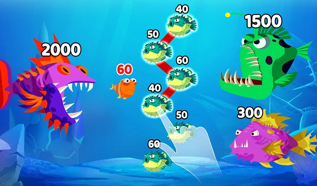 Fish Town IO: Mini Aquarium (Фиш Таун Ай Ой) МОД/Взлом [Меню, Бесконечные монеты и Открытые уровни] Screenshot 1