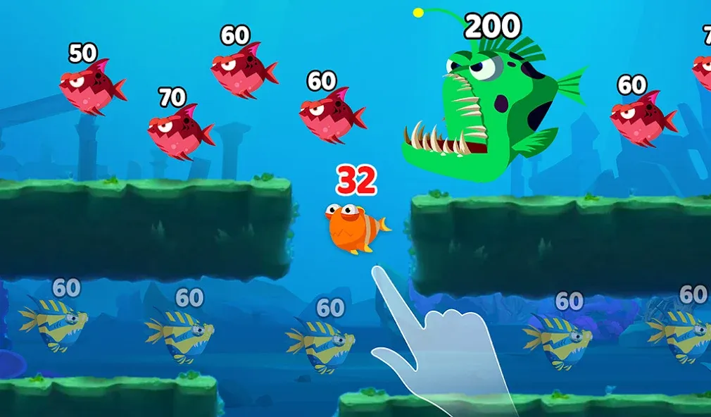 Fish Town IO: Mini Aquarium (Фиш Таун Ай Ой) МОД/Взлом [Меню, Бесконечные монеты и Открытые уровни] Screenshot 3