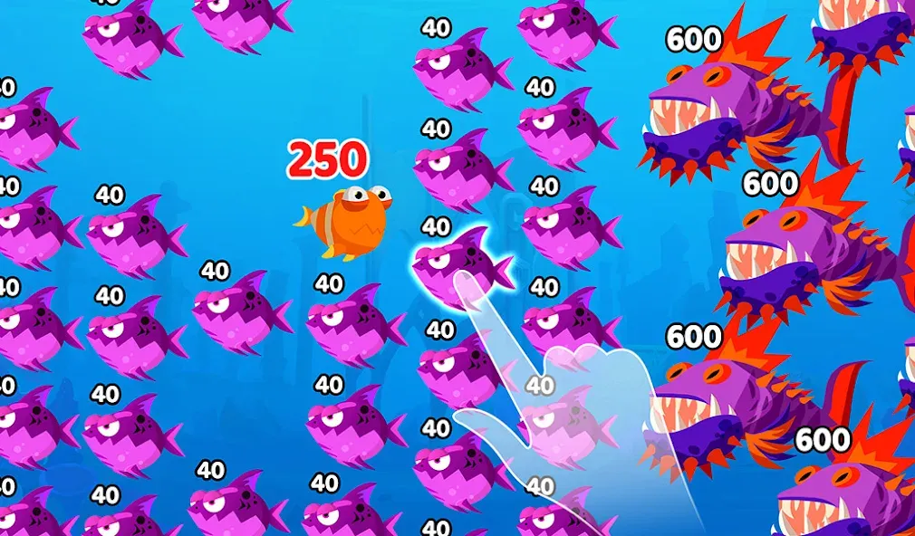 Fish Town IO: Mini Aquarium (Фиш Таун Ай Ой) МОД/Взлом [Меню, Бесконечные монеты и Открытые уровни] Screenshot 4