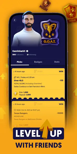 Fliff - Sports Picks (Флифф) МОД/Взлом [Много денег, Монет и Все открыто] Screenshot 3