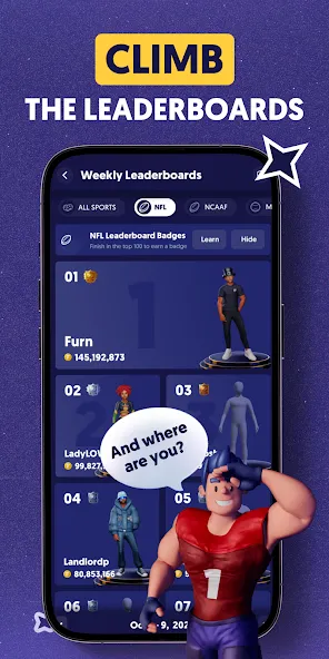 Fliff - Sports Picks (Флифф) МОД/Взлом [Много денег, Монет и Все открыто] Screenshot 4