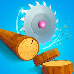 Скачать Idle Cutter: Wood Slice взлом на много денег для Android бесплатно