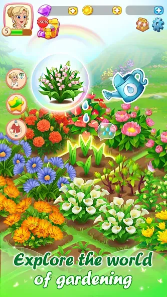 Dream Flower Dressup МОД/Взлом [Деньги, Монеты и Меню MOD] Screenshot 5