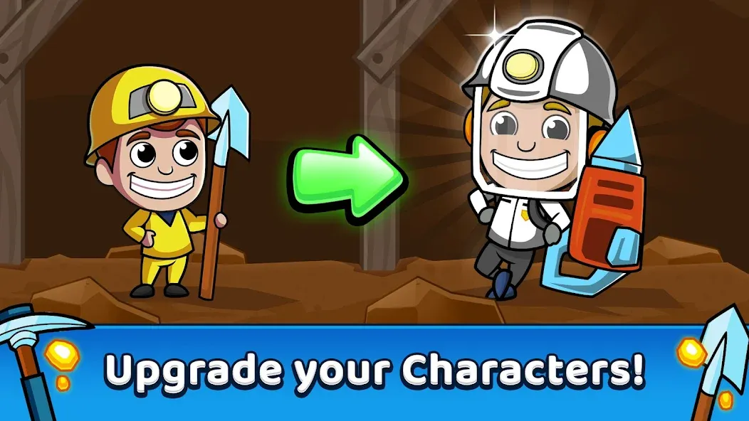 Idle Miner Tycoon: Gold Games МОД/Взлом [Много денег, Монет и Все открыто] Screenshot 2
