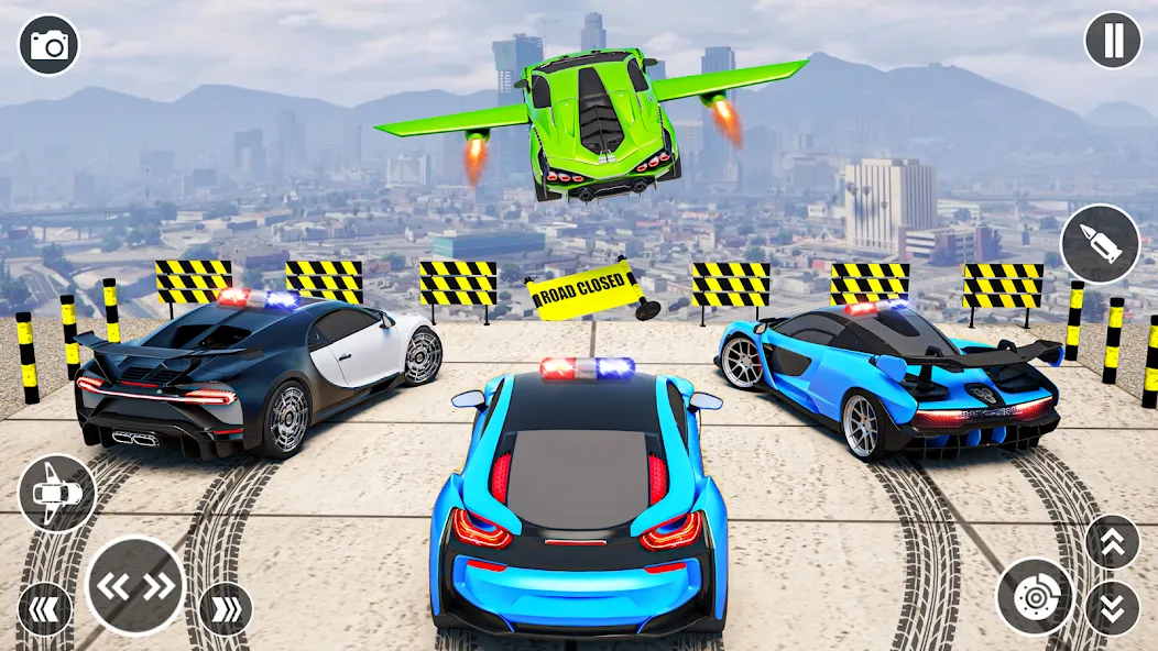 Flying Car Robot Shooting Game МОД/Взлом [Деньги, Монеты и Меню MOD] Screenshot 2