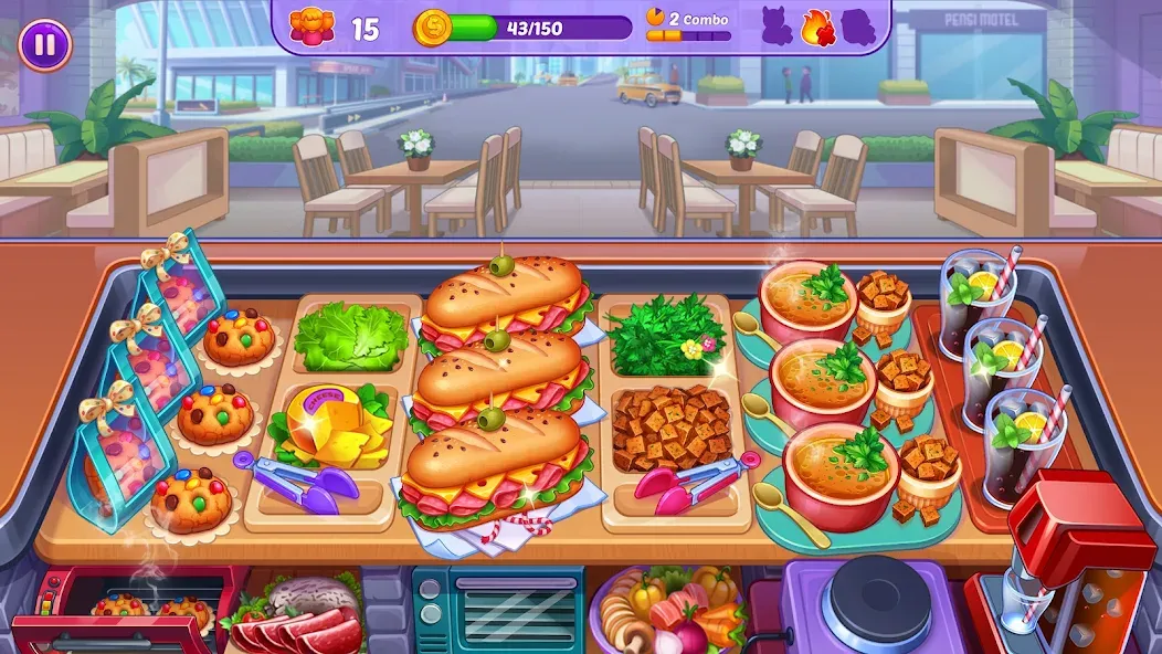 Cooking Crush - Cooking Game (Кукинг Краш) МОД/Взлом [Бесконечные деньги, Монеты и Мега MOD] Screenshot 4