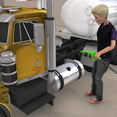 Скачать Euro Truck Gas Station Games Взлом (Много денег) на Андроид бесплатно