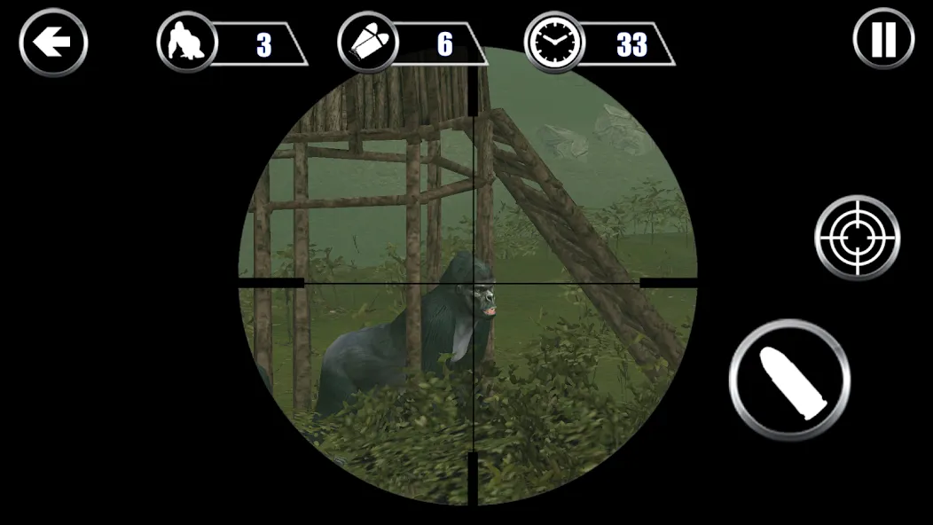 Gorilla Hunter: Hunting games (Горилла Хантер) МОД/Взлом [Много денег, Монет и Все открыто] Screenshot 1