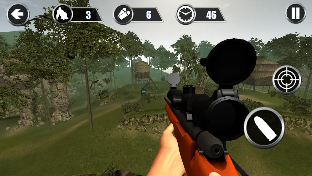 Gorilla Hunter: Hunting games (Горилла Хантер) МОД/Взлом [Много денег, Монет и Все открыто] Screenshot 3