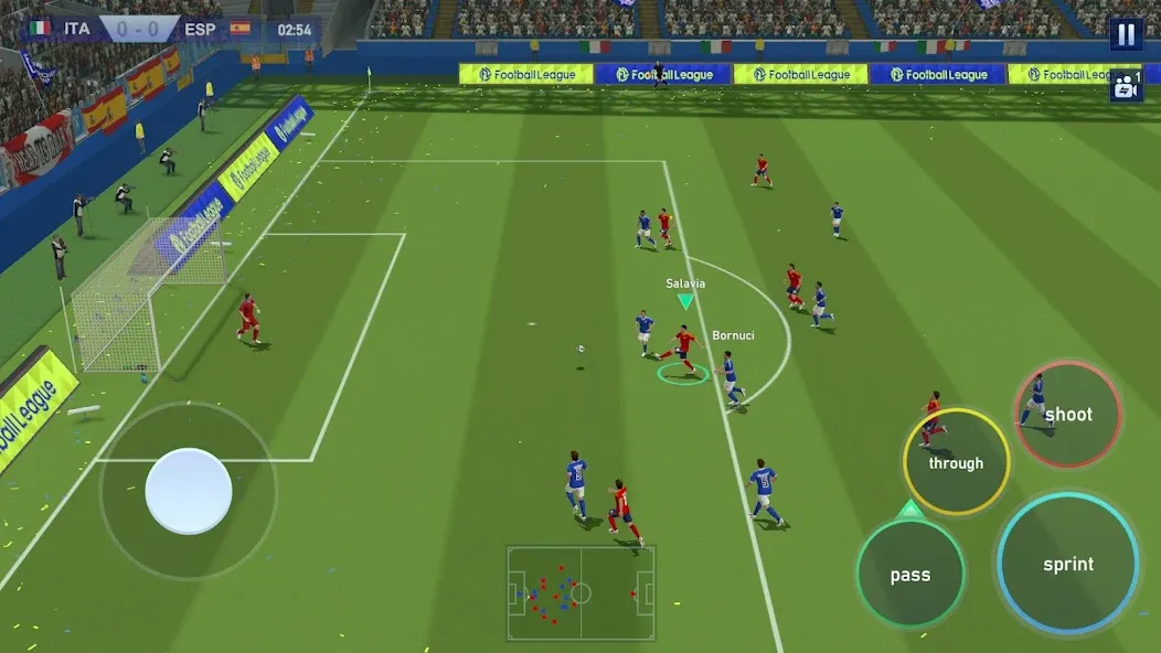 Football League 2024 (Футбольная Лига 2023) МОД/Взлом [Меню, Бесконечные монеты и Открытые уровни] Screenshot 1