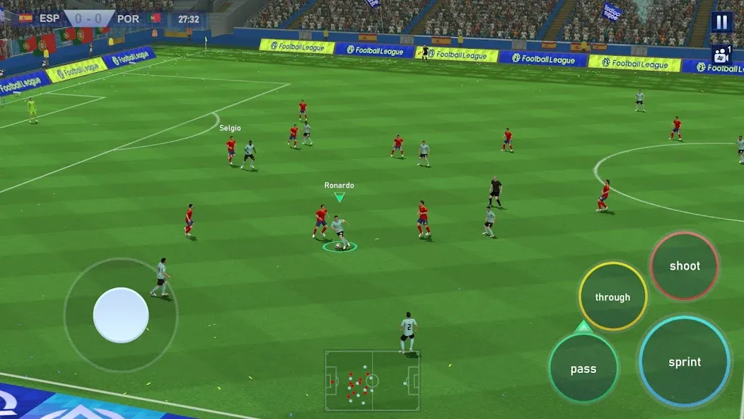 Football League 2024 (Футбольная Лига 2023) МОД/Взлом [Меню, Бесконечные монеты и Открытые уровни] Screenshot 2