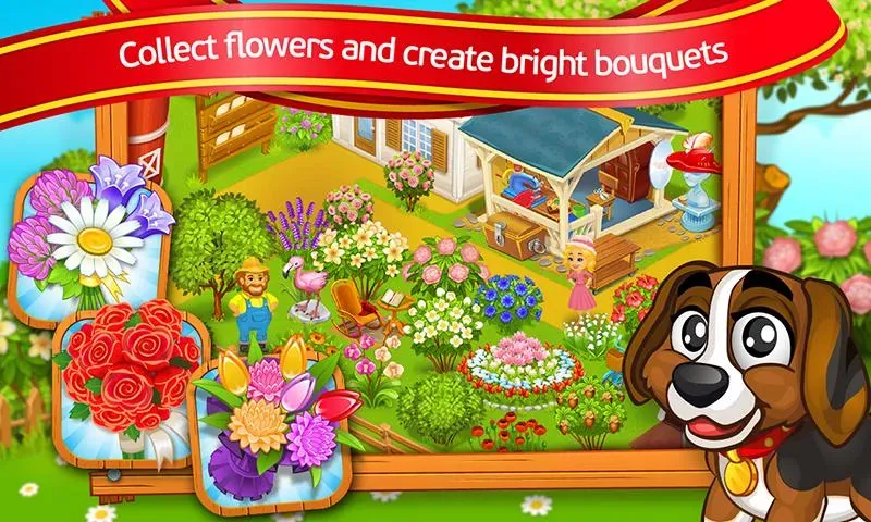 Farm Town: Cartoon Story МОД/Взлом [Меню, Бесконечные монеты и Открытые уровни] Screenshot 3