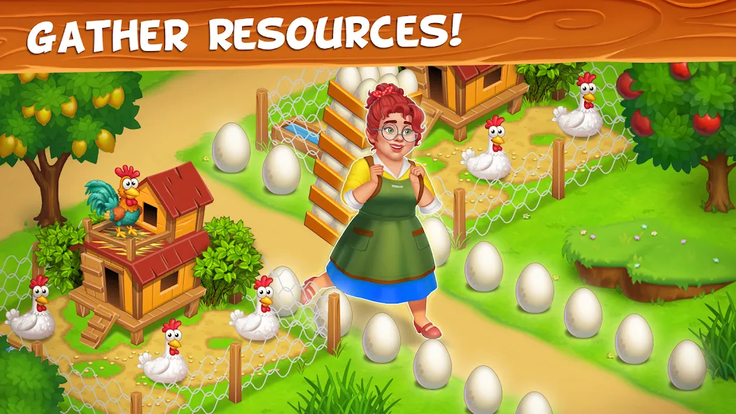 Farm Town - Family Farming Day (Фарм Таун) МОД/Взлом [Много монет, Открытые уровни и Мега MOD] Screenshot 3