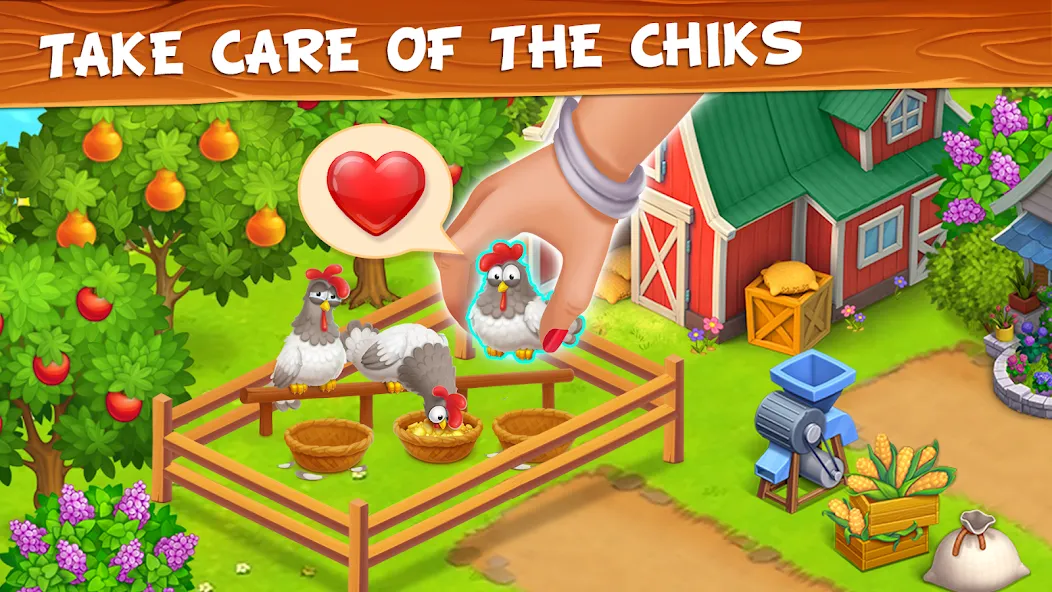 Farm Town - Family Farming Day (Фарм Таун) МОД/Взлом [Много монет, Открытые уровни и Мега MOD] Screenshot 4