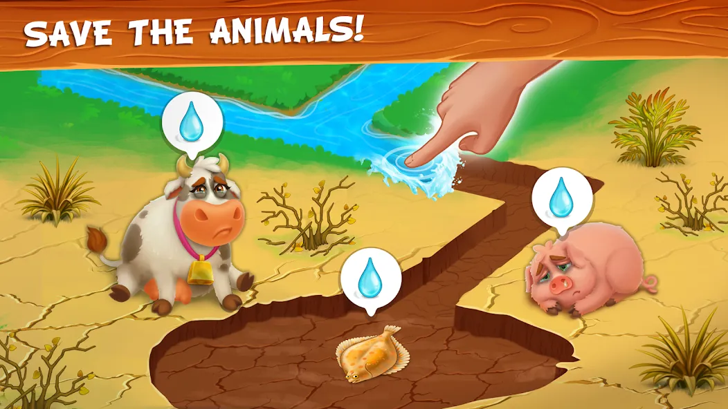 Farm Town - Family Farming Day (Фарм Таун) МОД/Взлом [Много монет, Открытые уровни и Мега MOD] Screenshot 5