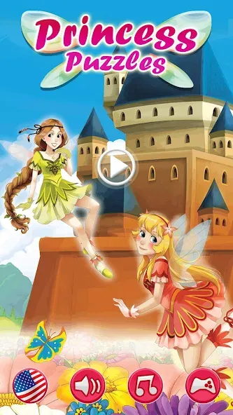 Princess Girls Puzzles - Kids МОД/Взлом [Все открыто, Дополнительные деньги и Меню MOD] Screenshot 1