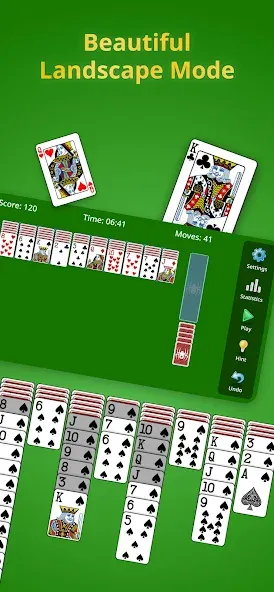 Spider Solitaire Classic МОД/Взлом [Меню, Бесконечные монеты и Открытые уровни] Screenshot 2