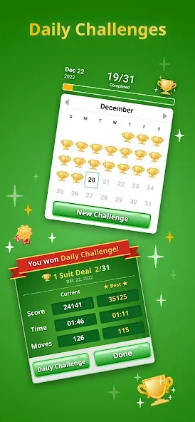 Spider Solitaire Classic МОД/Взлом [Меню, Бесконечные монеты и Открытые уровни] Screenshot 4