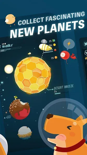 Walkr: Fitness Space Adventure (Уолкр) МОД/Взлом [Деньги, Монеты и Меню MOD] Screenshot 2