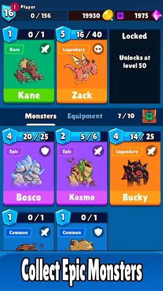 Monster RPG: AFK Idle Clicker (Монстер РПГ) МОД/Взлом [Бесконечные деньги, Монеты и Мега MOD] Screenshot 1