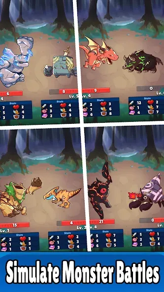 Monster RPG: AFK Idle Clicker (Монстер РПГ) МОД/Взлом [Бесконечные деньги, Монеты и Мега MOD] Screenshot 2