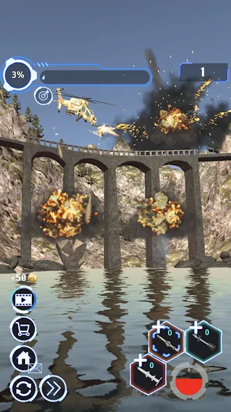 City Demolish: Rocket Smash! (Сити Демолиш) МОД/Взлом [Много монет, Открытые уровни и Мега MOD] Screenshot 5