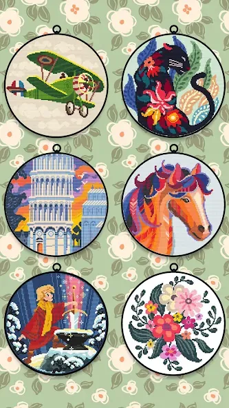 Cross Stitch Club (Кросс Стич Клуб) МОД/Взлом [Бесконечные деньги, Монеты и Мега MOD] Screenshot 1
