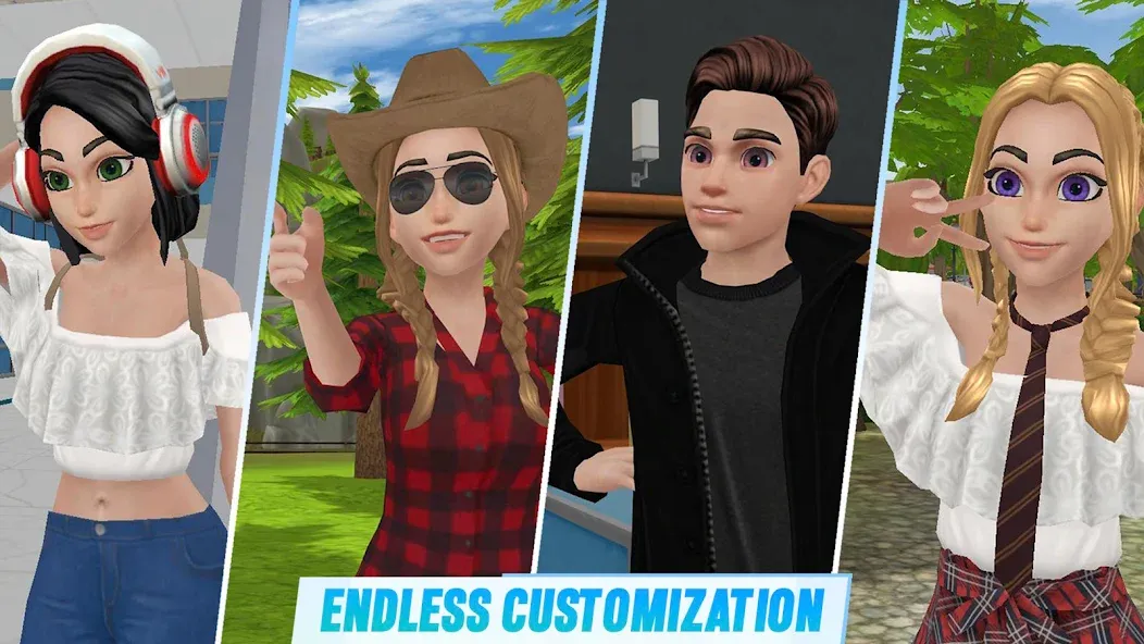 Virtual Sim Story: Home & Life (Виртуальная история симулятора) МОД/Взлом [Деньги, Монеты и Меню MOD] Screenshot 3