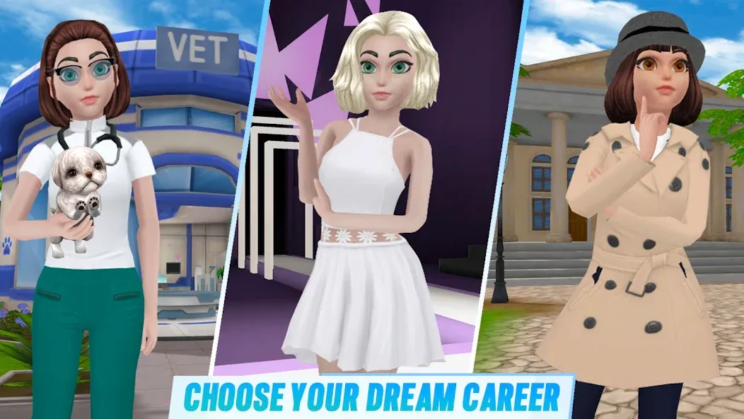 Virtual Sim Story: Home & Life (Виртуальная история симулятора) МОД/Взлом [Деньги, Монеты и Меню MOD] Screenshot 5